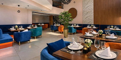 Lobby et lounge art déco de l'Hôtel Atlas Day