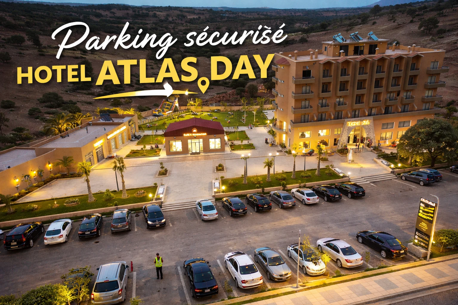 Parking sécurisé — Hôtel Atlas Day