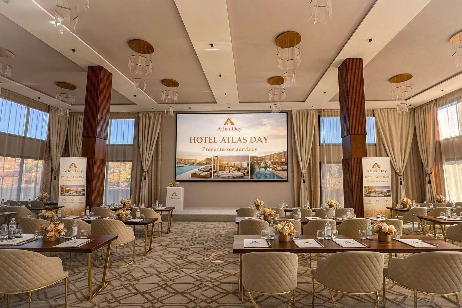 Salle de réunion et événements — Hôtel Atlas Day